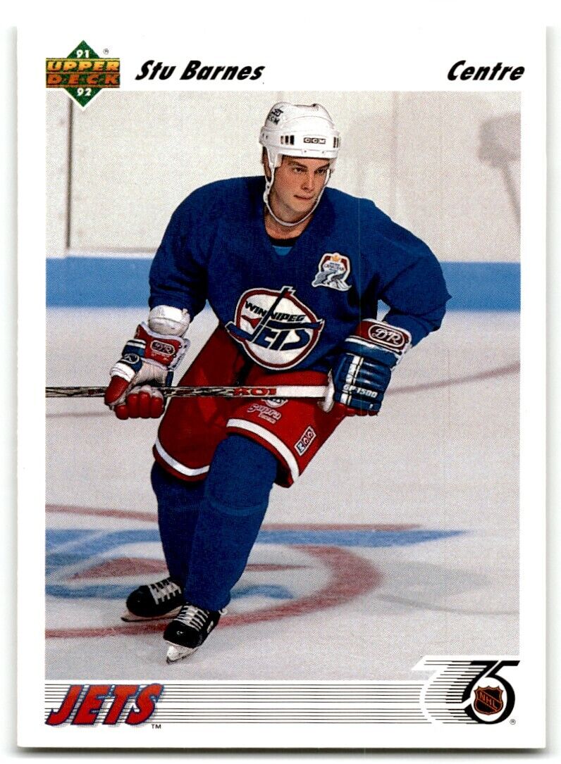 1991-92 Upper Deck French Stu Barnes Winnipeg Jets #53