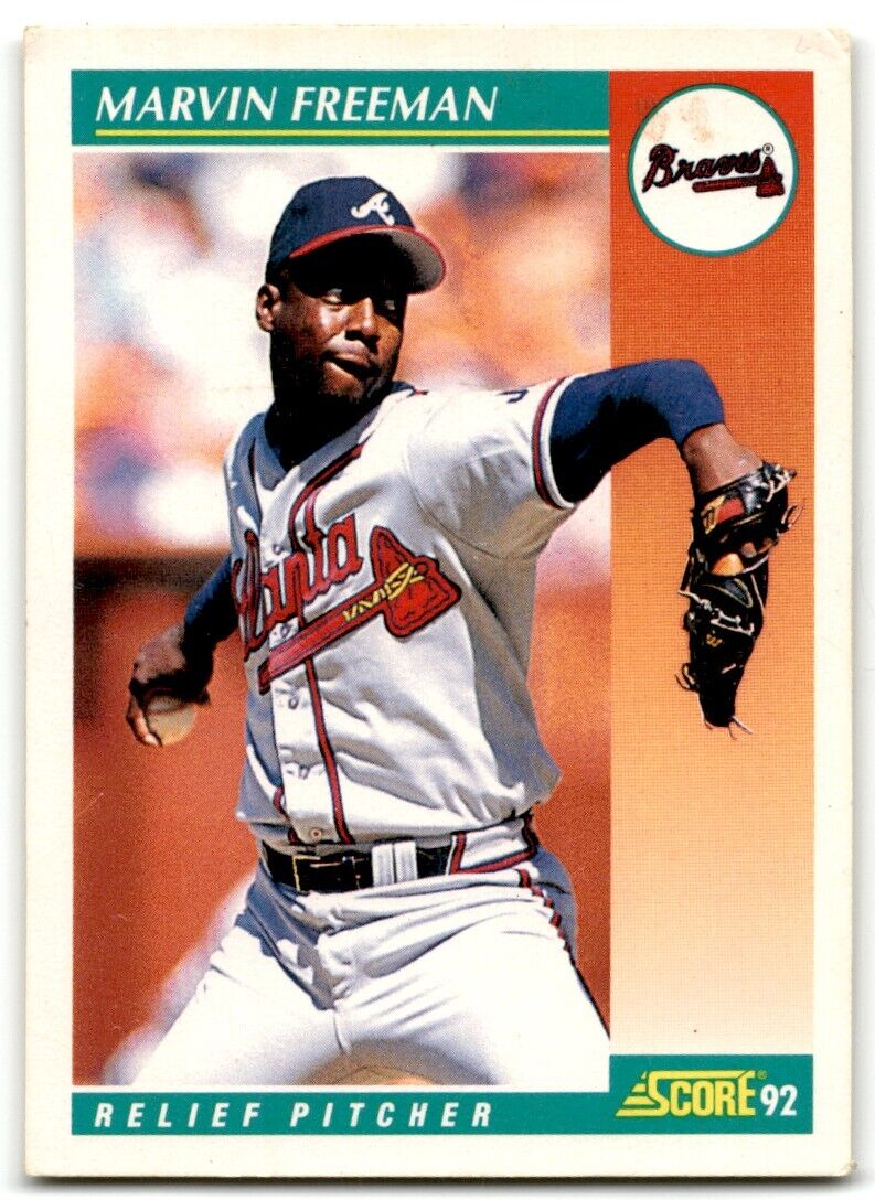 1992 Score Marvin Freeman Atlanta Braves #307