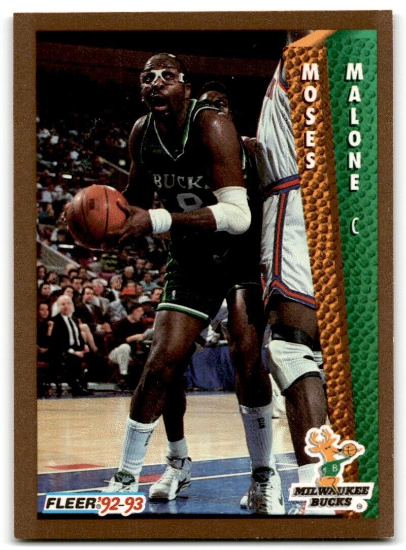 1992-93 Fleer Moses Malone Milwaukee Bucks #127