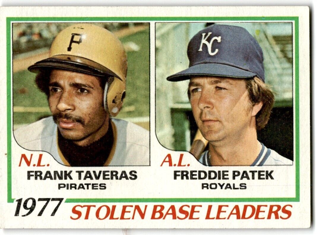 1978 Topps 1977 Stolen Base Leaders - Frank Taveras/Freddie Patek Pittsburgh