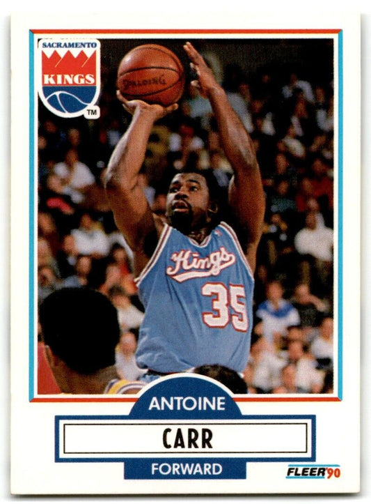 1990-91 Fleer Antoine Carr Sacramento Kings #163