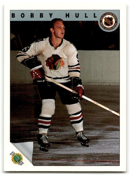 1991-92 Ultimate Original 6 French Bobby Hull Chicago Blackhawks #57