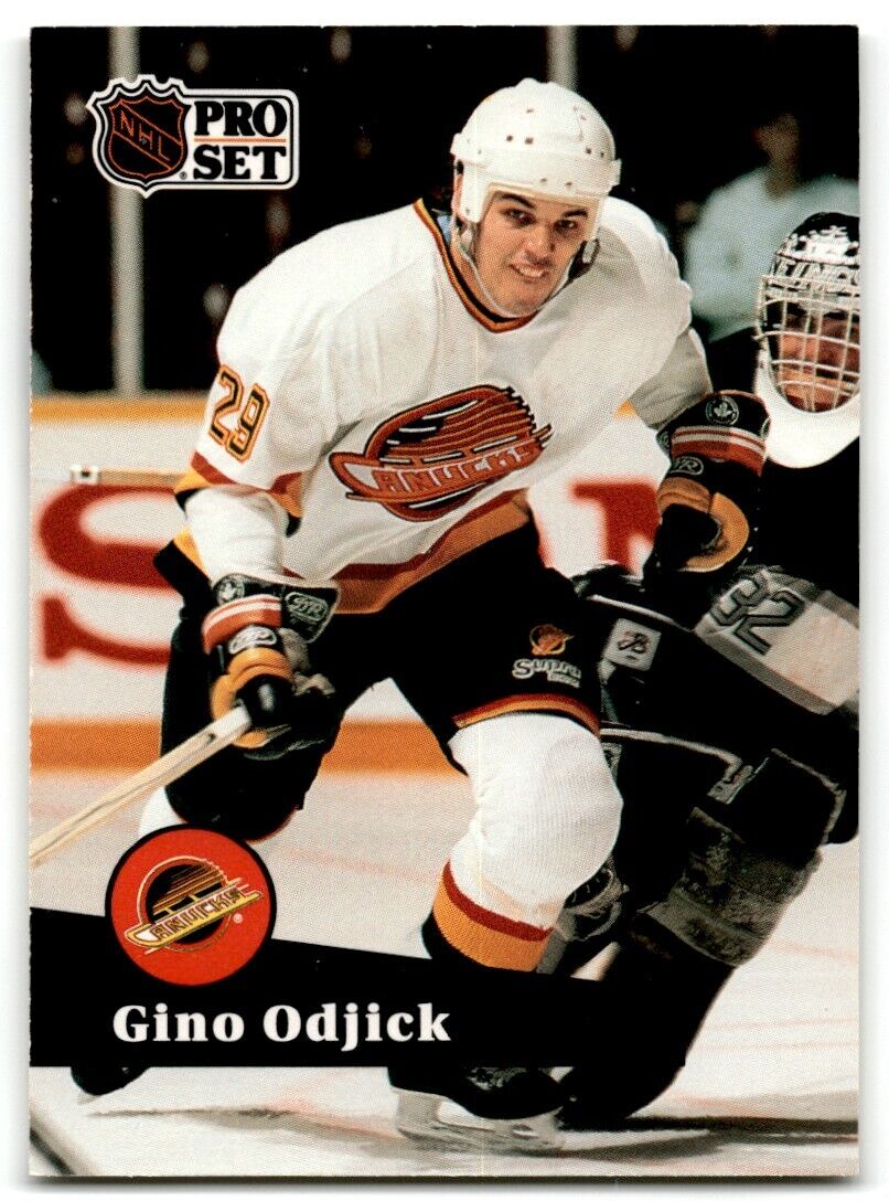 1991-92 Pro Set Gino Odjick Vancouver Canucks #505