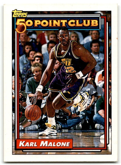 1992-93 Topps Karl Malone Utah Jazz #199