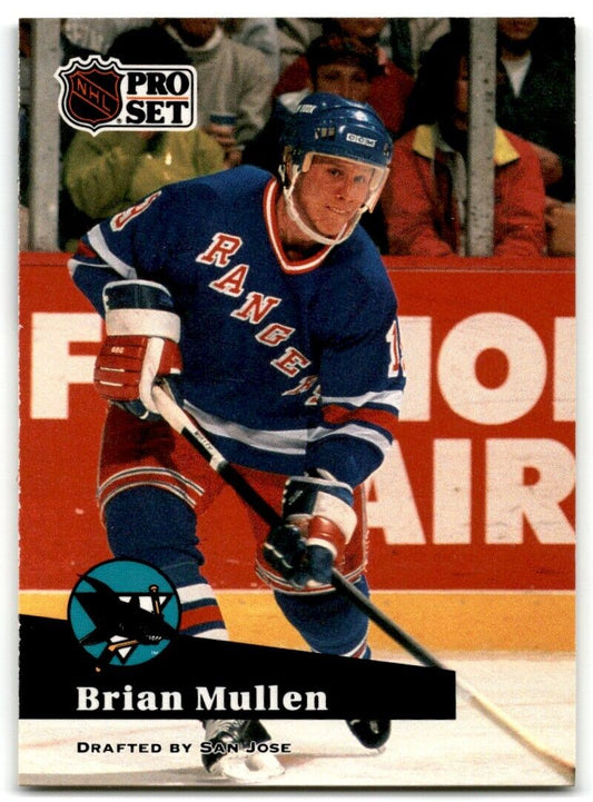 1991-92 Pro Set Brian Mullen San Jose Sharks #165