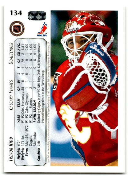 1992-93 Upper Deck Trevor Kidd Calgary Flames #134