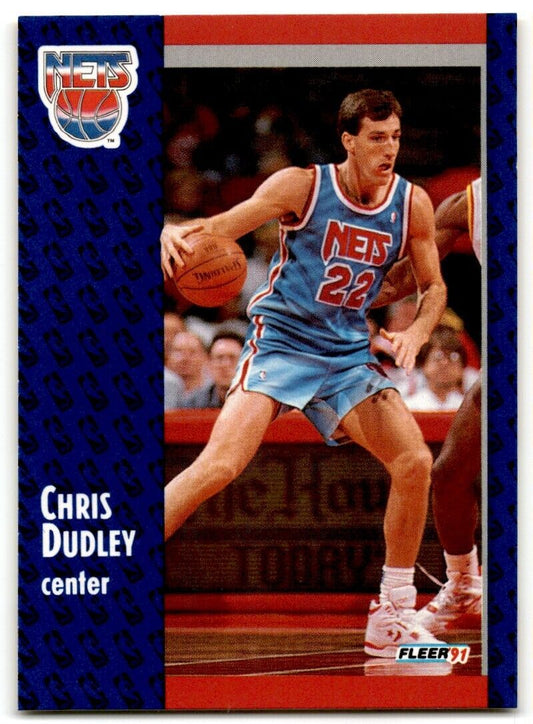 1991-92 Fleer Chris Dudley New Jersey Nets #131