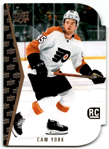 2021-22 Upper Deck Rookie Die-Cut Cam York Rookie Philadelphia Flyers #RDT-11