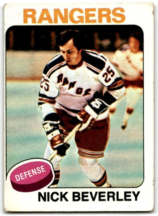 1975-76 Topps Nick Beverley New York Rangers #279