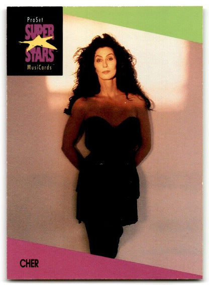 1991-92 ProSet Super Stars MusiCard Cher #38