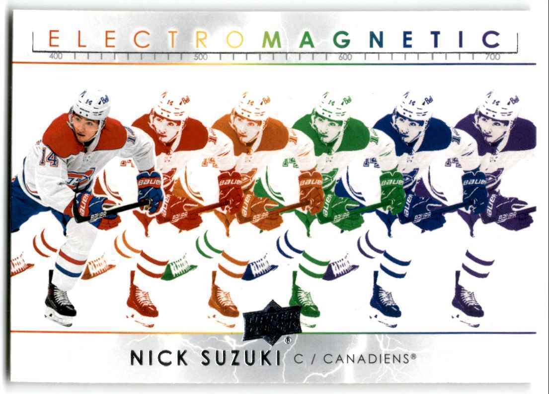 2021-22 Upper Deck Electromagnetic Nick Suzuki Montreal Canadiens #EM-13