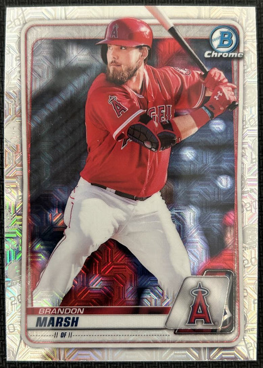 2020 Bowman Chrome Prospects Brandon Marsh Los Angeles Angels #BCP-166