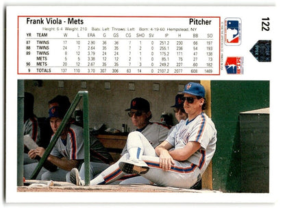 1991 Upper Deck Frank Viola New York Mets #122