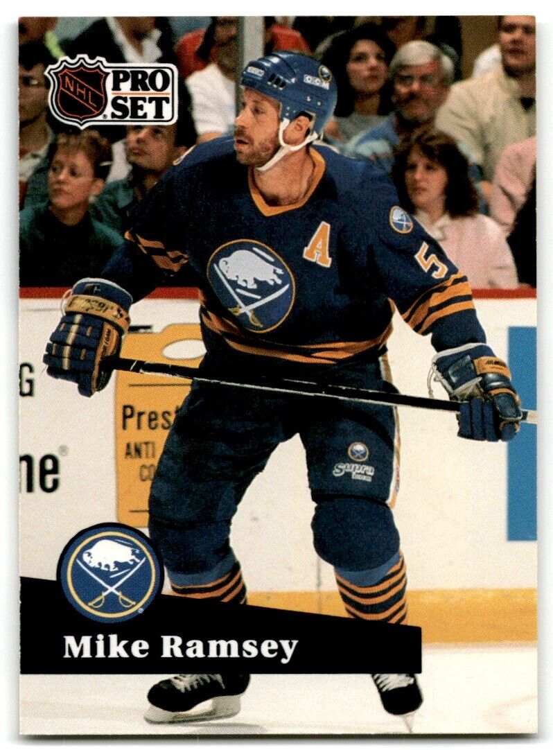 1991-92 Pro Set Mike Ramsey Buffalo Sabres #25