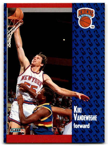 1991-92 Fleer Kiki Vandeweghe New York Knicks #141