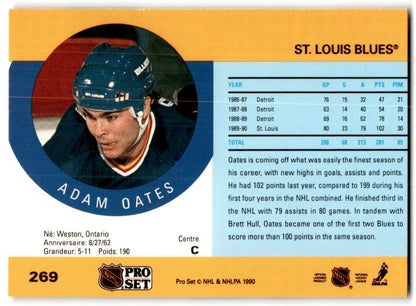 1990-91 Pro Set Adam Oates St. Louis Blues #269