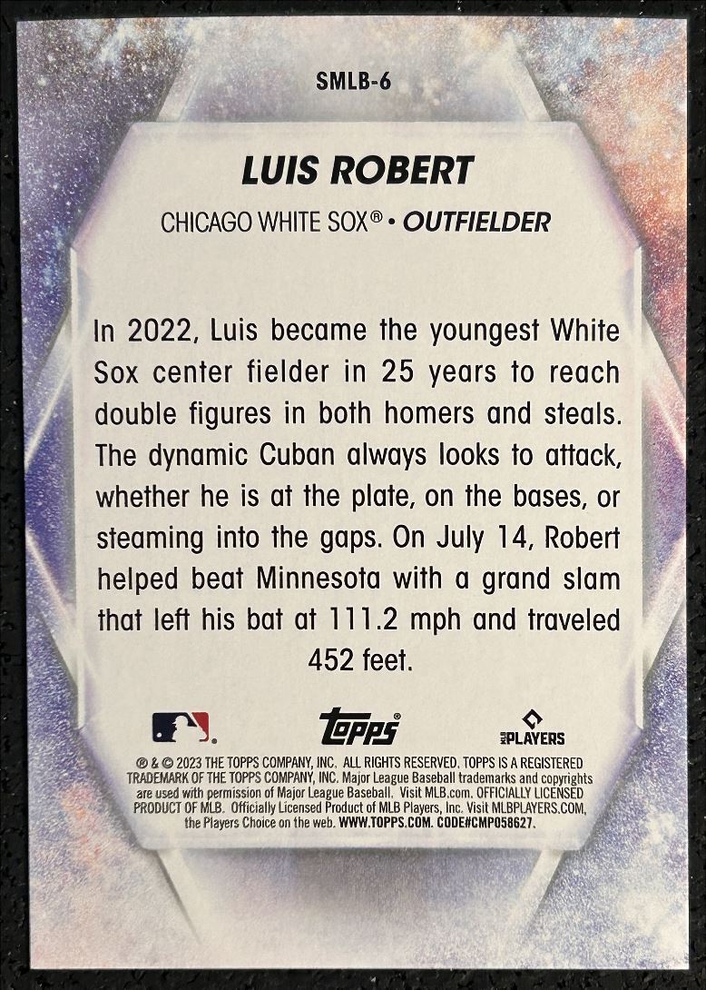 2023 Topps Stars of the MLB Luis Robert Chicago White Sox #SMLB-6