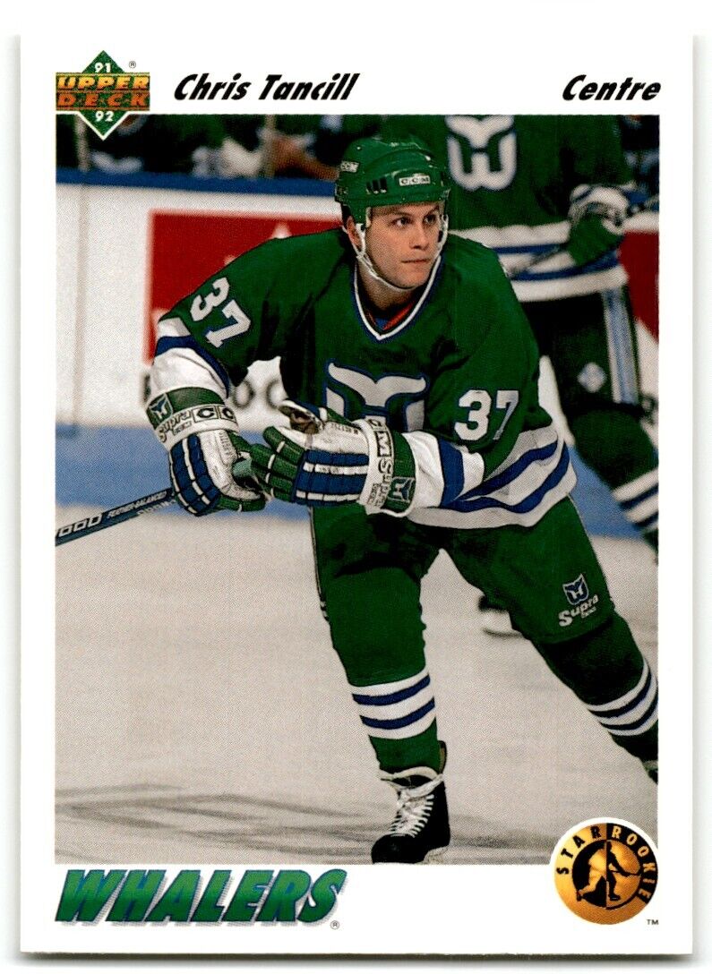 1991-92 Upper Deck French Chris Tancill Rookie Hartford Whalers #455