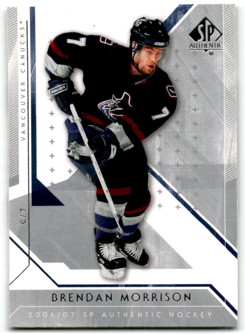 2006-07 SP Authentic Brendan Morrison Vancouver Canucks #5