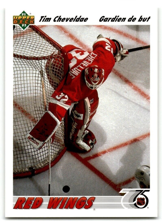 1991-92 Upper Deck Tim Cheveldae Detroit Red Wings #129