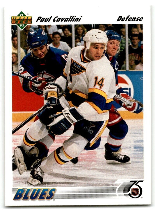 1991-92 Upper Deck Paul Cavallini St. Louis Blues #184