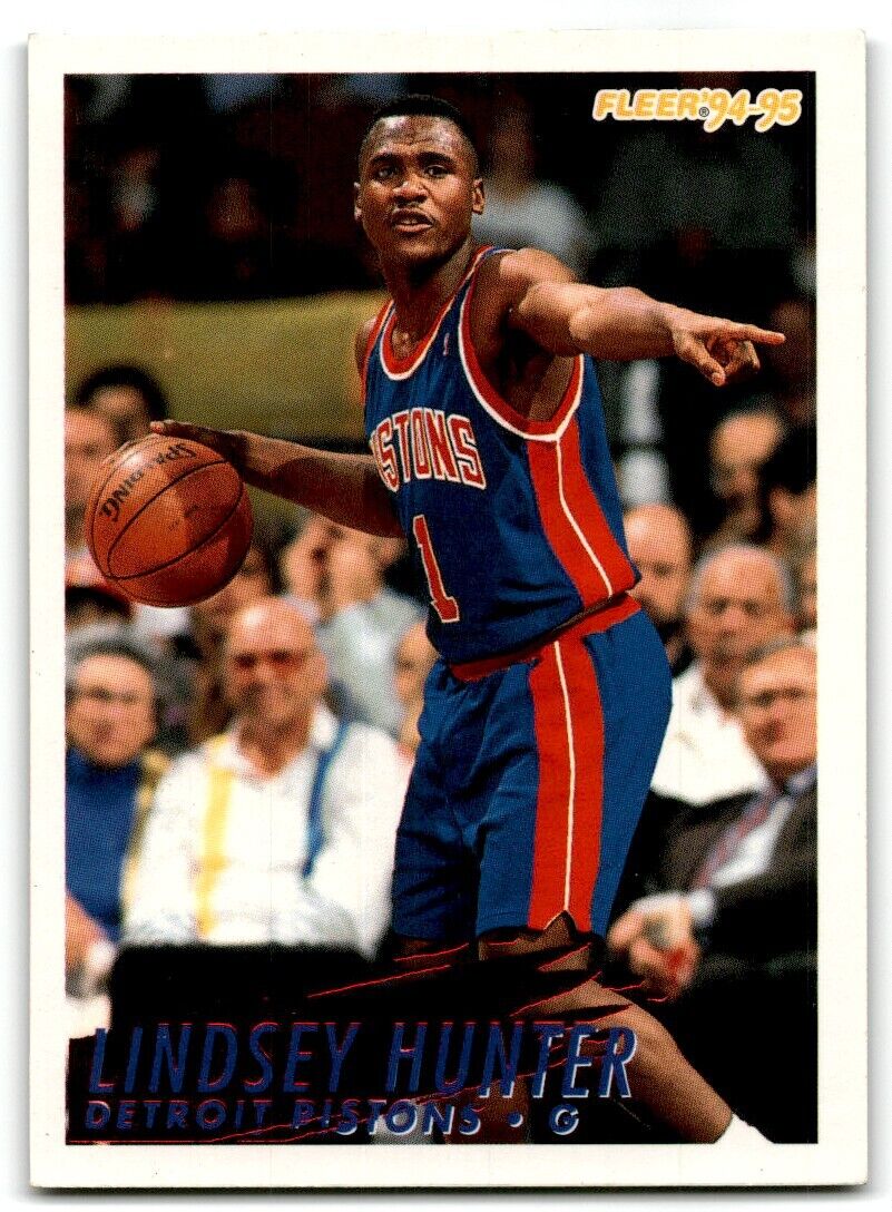 1994-95 Fleer Lindsey Hunter Detroit Pistons #68