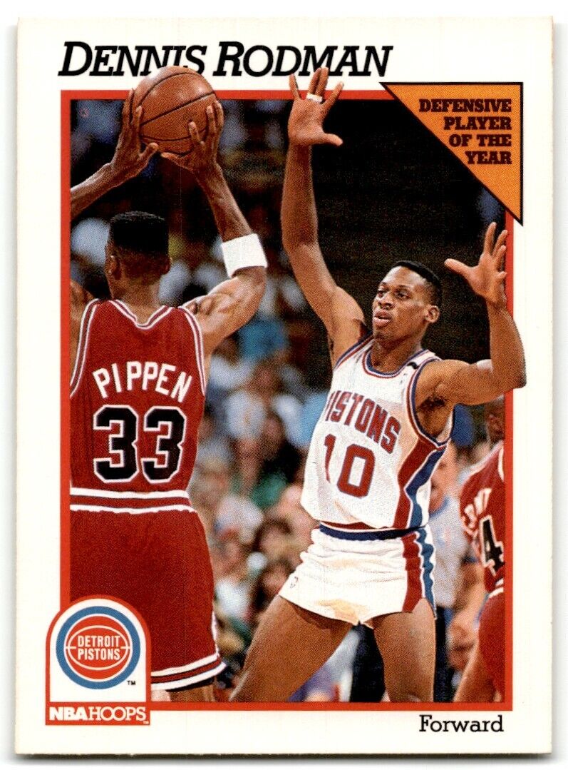 1991-92 Hoops Dennis Rodman Detroit Pistons #64