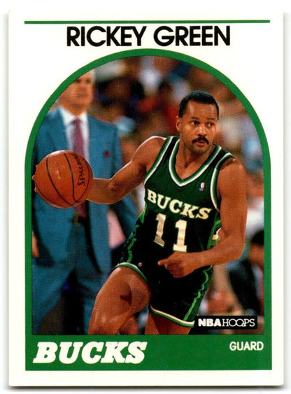 1989-90 Hoops Rickey Green Milwaukee Bucks #56