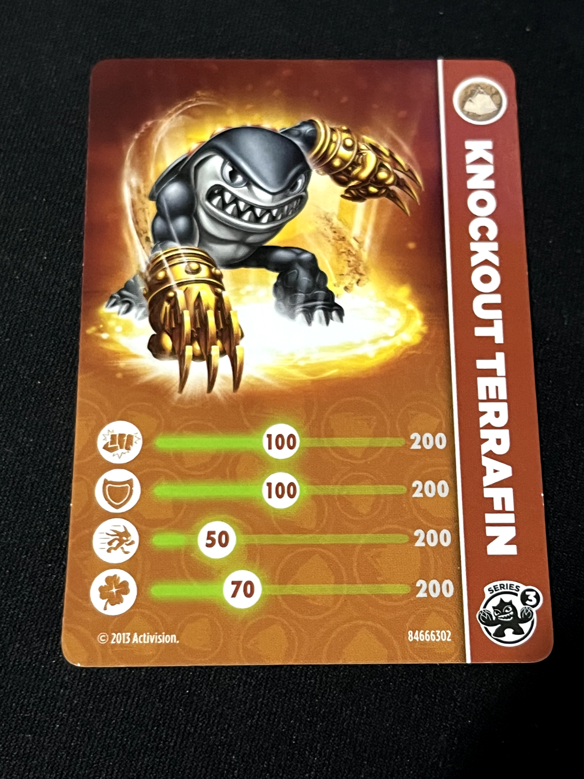 Activision Skylanders Swap Force Trading Card Knockout Terrafin