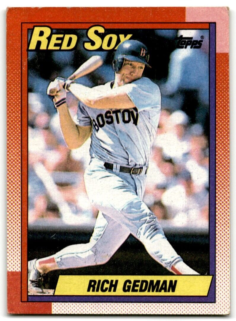 1990 Topps Rich Gedman Boston Red Sox #123