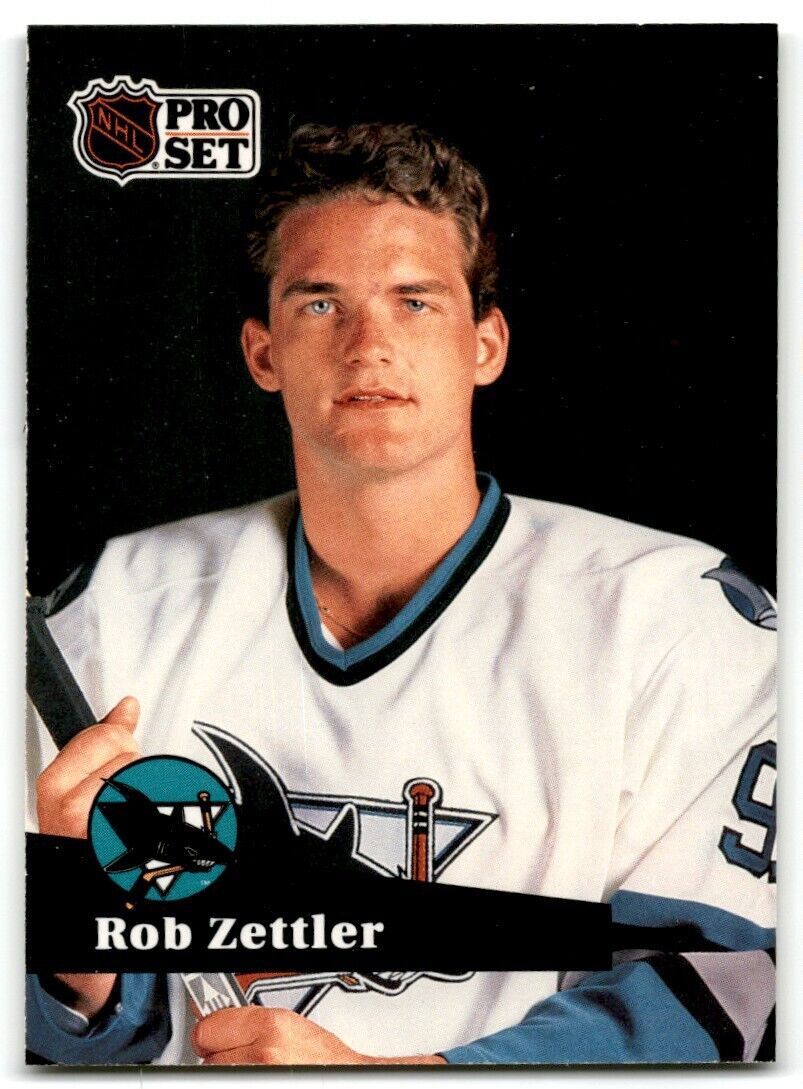 1991-92 Pro Set Rob Zettler San Jose Sharks #330