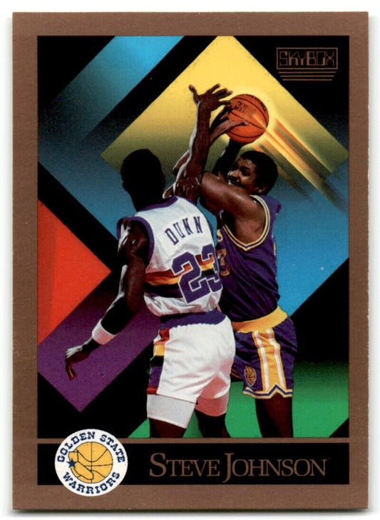 1990-91 SkyBox Steve Johnson Golden State Warriors #384