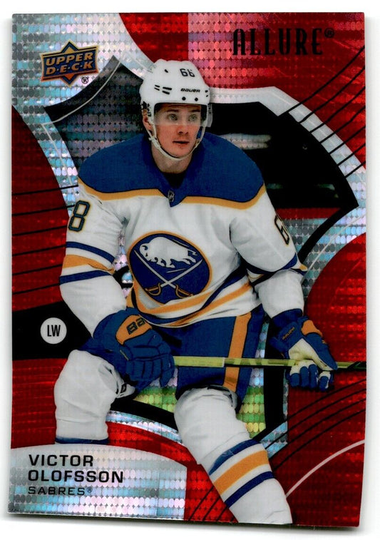 2021-22 Upper Deck Allure red Victor Olofsson Buffalo Sabres #51