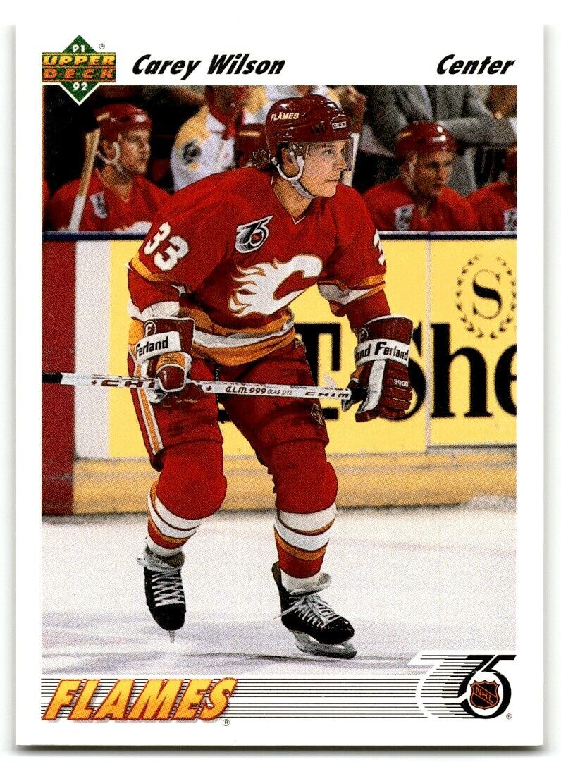 1991-92 Upper Deck Carey Wilson Calgary Flames #538