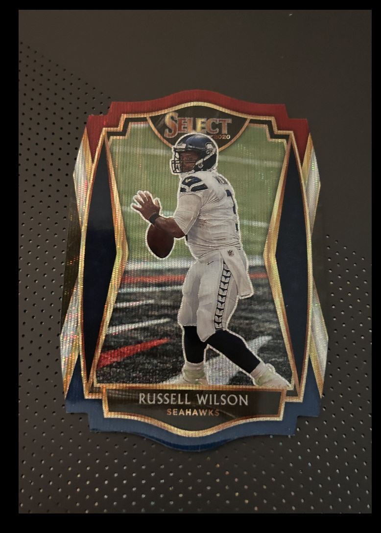 2020 Panini Select Russell Wilson Tri color die-cut Seattle Seahawks #103