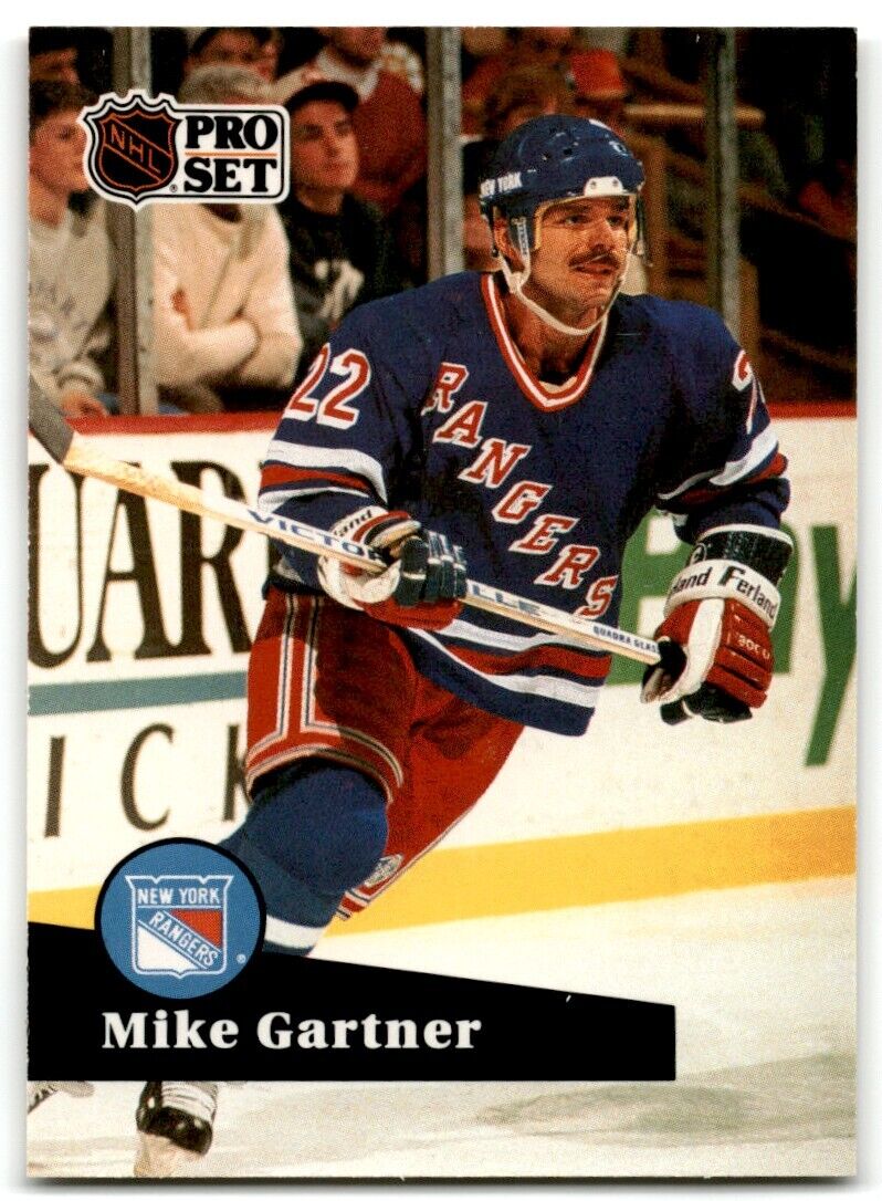 1991-92 Pro Set Mike Gartner New York Rangers #167