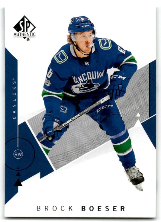 2018-19 SP Authentic Brock Boeser Vancouver Canucks #3