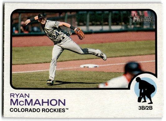 2022 Topps Heritage Ryan McMahon Colorado Rockies #114