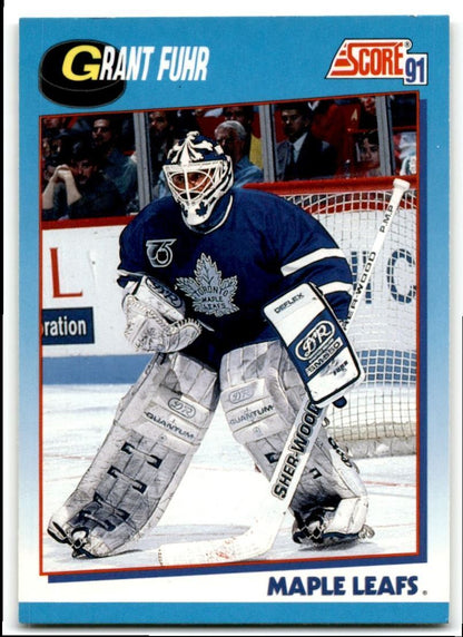 1991-92 Score Canadian Bilingual Grant Fuhr Toronto Maple Leafs #608