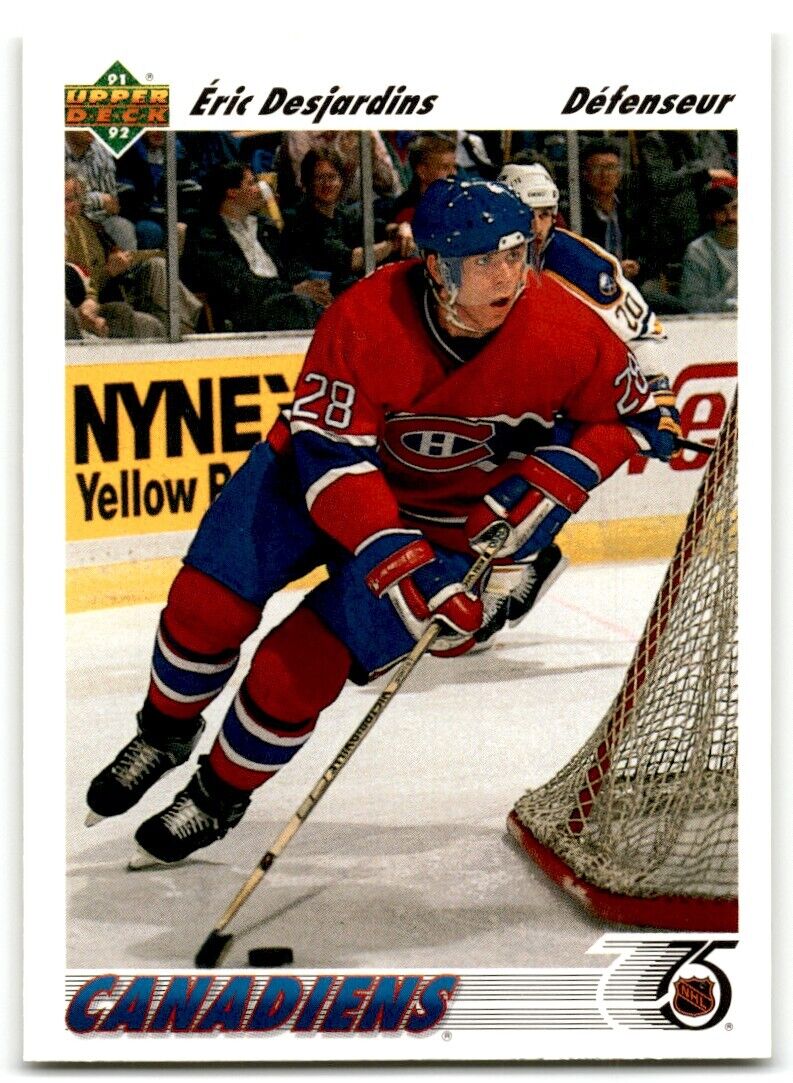 1991-92 Upper Deck French Eric Desjardins Montreal Canadiens #360