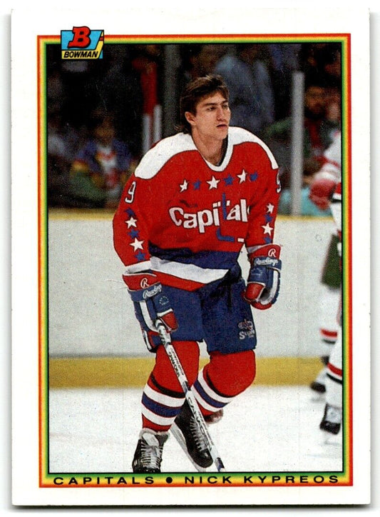 1990-91 Bowman Nick Kypreos Rookie Washington Capitals #67