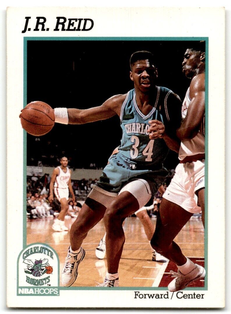 1991-92 Hoops J.R. Reid Charlotte Hornets #24