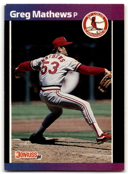 1989 Donruss Greg Mathews St. Louis Cardinals #281