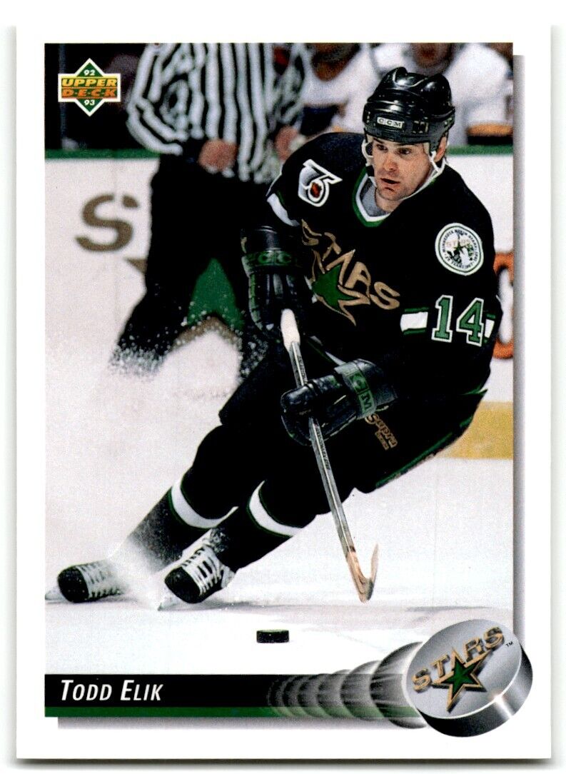 1992-93 Upper Deck Todd Elik Minnesota North Stars #210