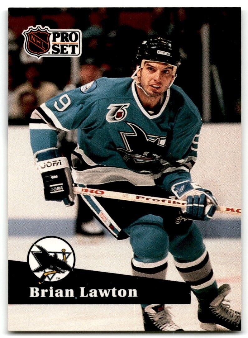 1991-92 Pro Set Brian Lawton San Jose Sharks #482