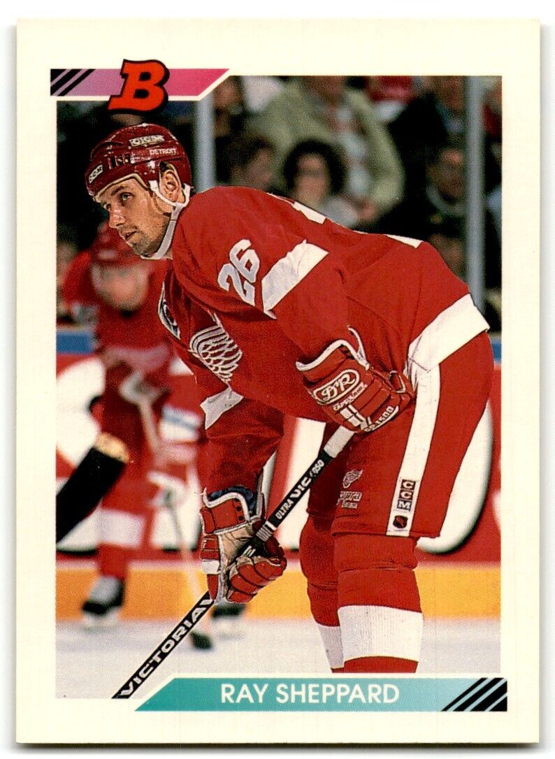 1992-93 Bowman Ray Sheppard Detroit Red Wings #25