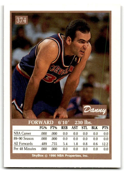 1990-91 SkyBox Danny Ferry Cleveland Cavaliers #374