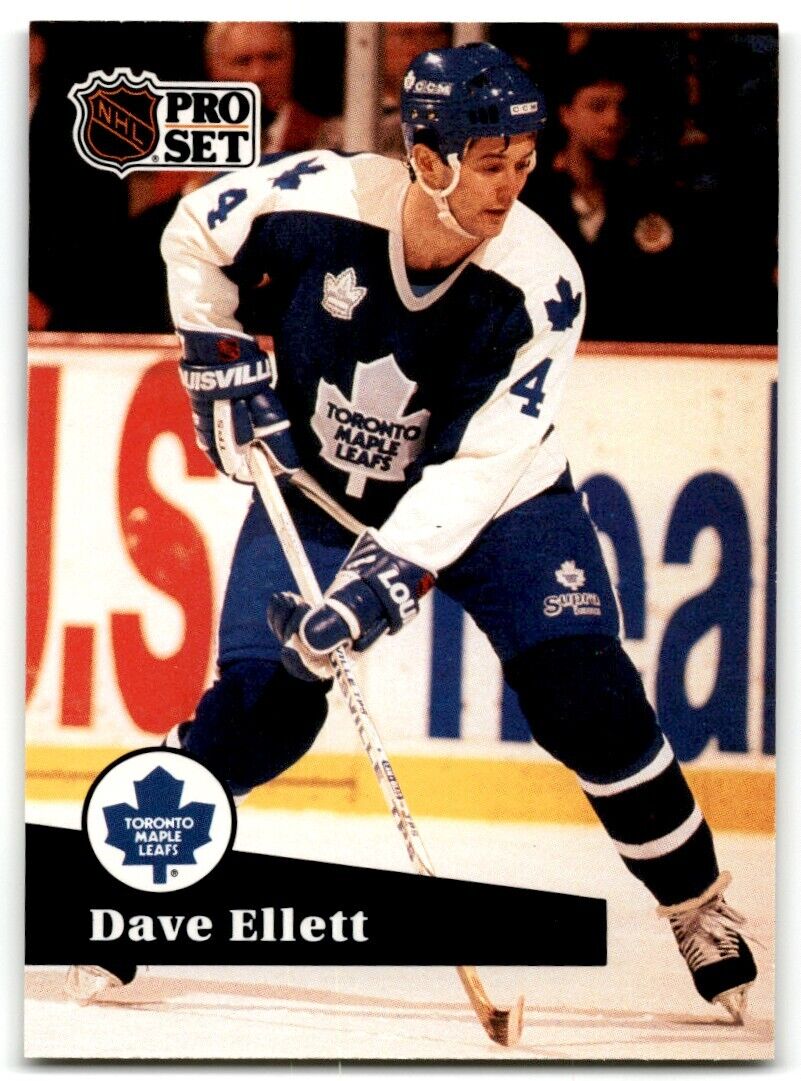 1991-92 Pro Set French Dave Ellett Toronto Maple Leafs #230