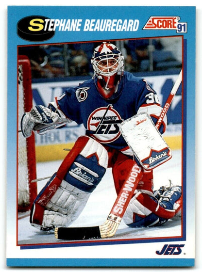 1991-92 Score Canadian Bilingual Stephane Beauregard Winnipeg Jets #638