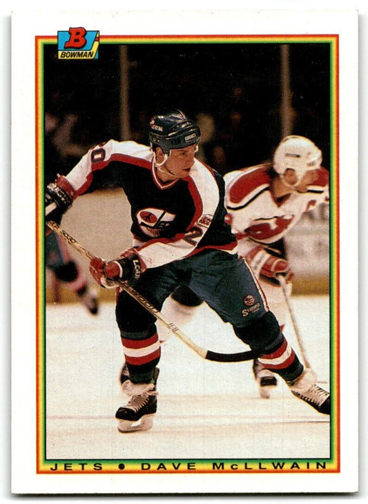 1990-91 Bowman Dave McLlwain Winnipeg Jets #136